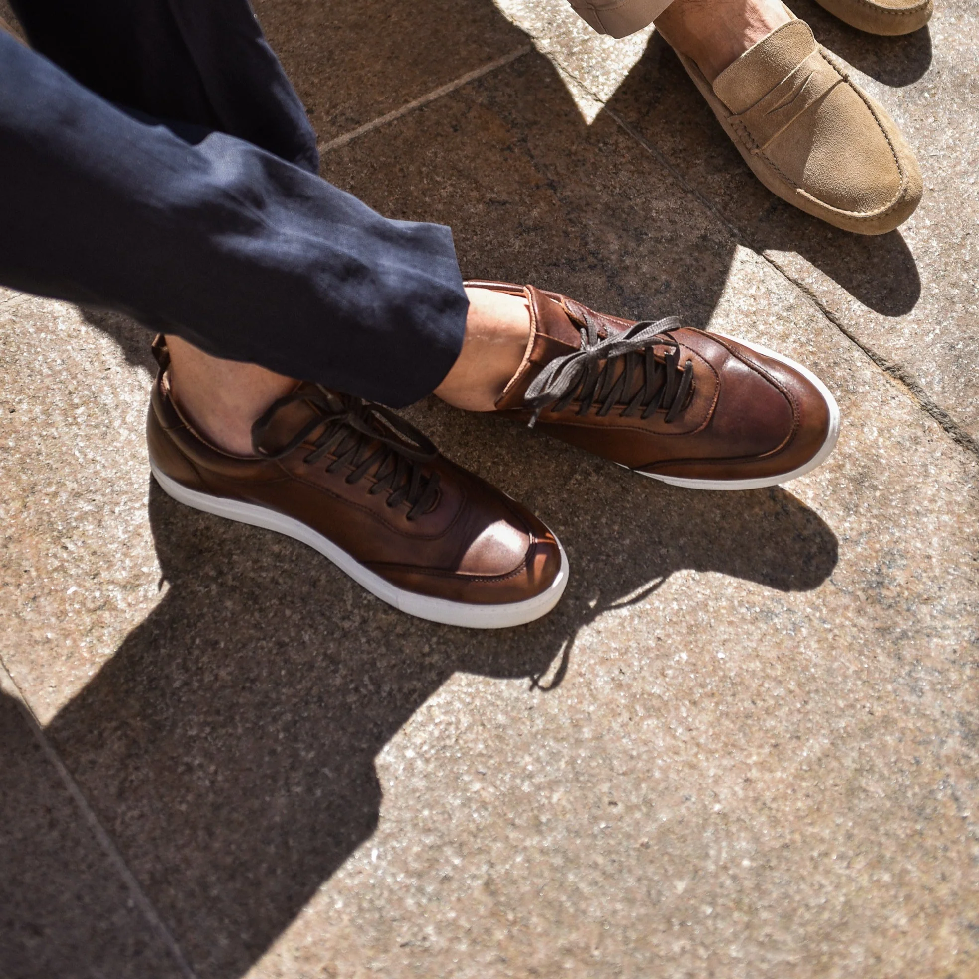 Kriss-Sneakers / Basket en cuir Brown