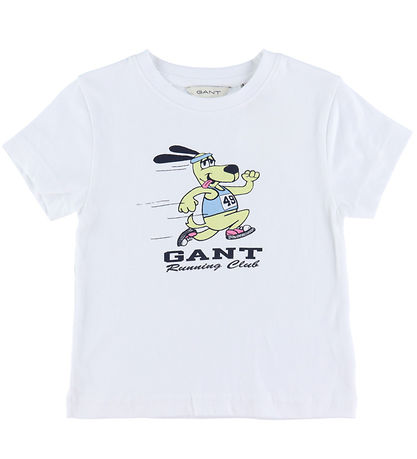 GANT T-shirt - Running Dog - Hvid