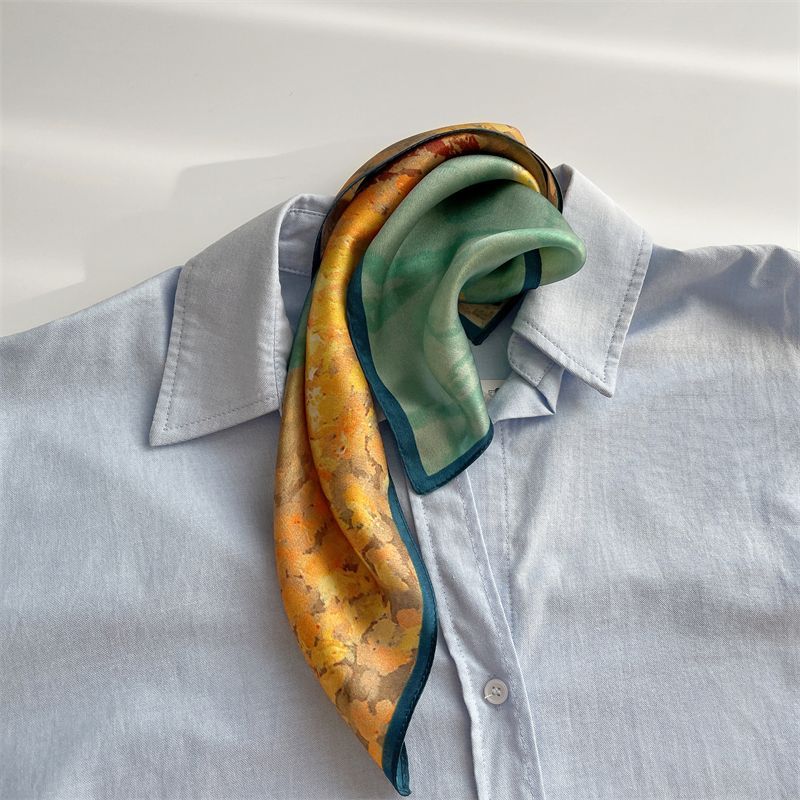 SOCOOL - Zijden sjaal met print (diverse designs)