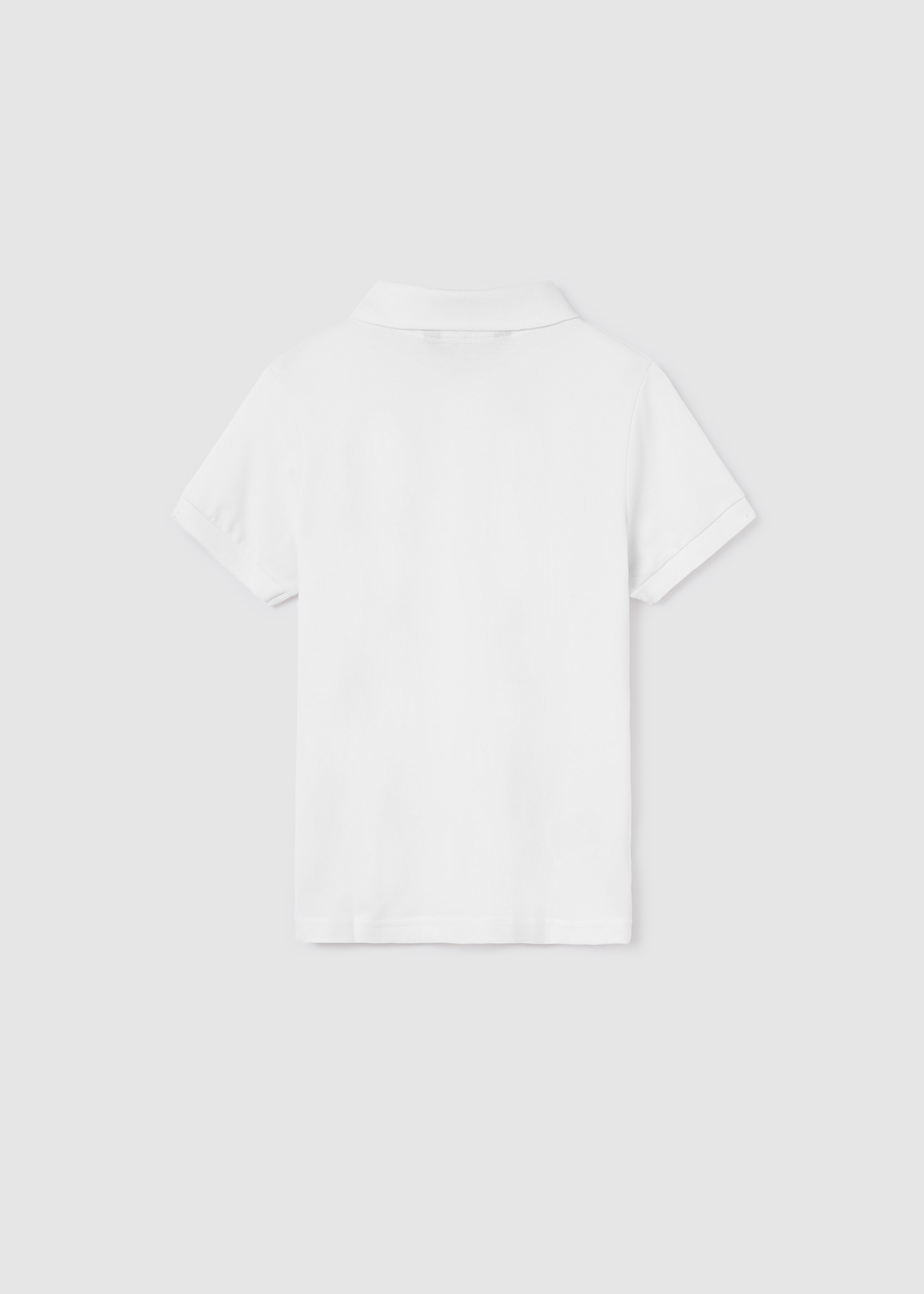 Camisa polo de manga curta em algodão sustentável para meninos