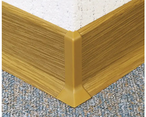 Buitenhoeken voor hardschuimplint 60 mm beuken