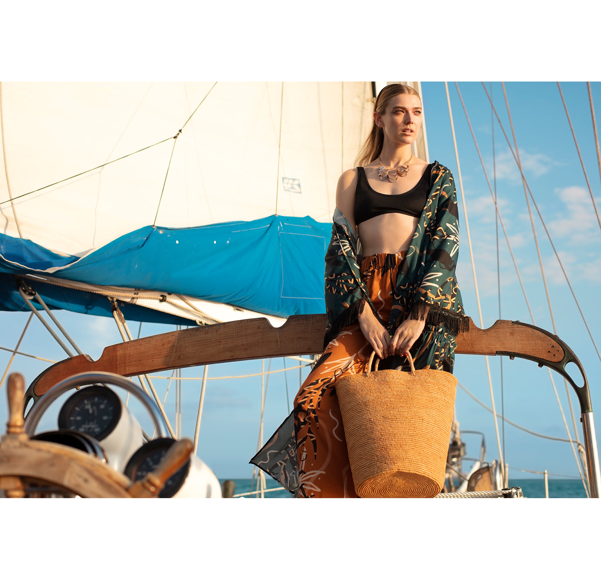 Grand panier de plage solide