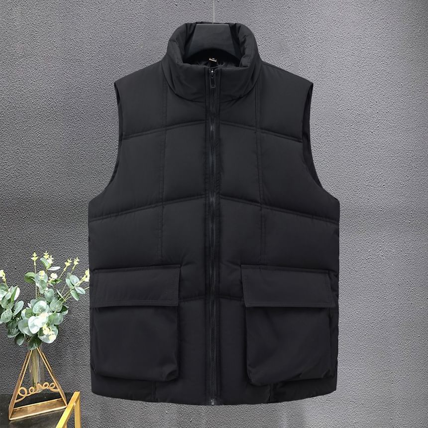 Fireon - Puffervest met opstaande kraag en rits