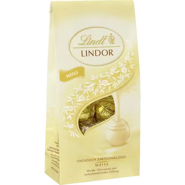 Lindor Beutel Weiss