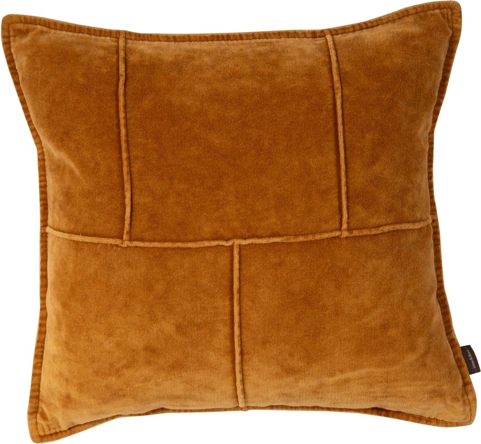 Linen & More sierkussen Mick geel 45 x 45 cm