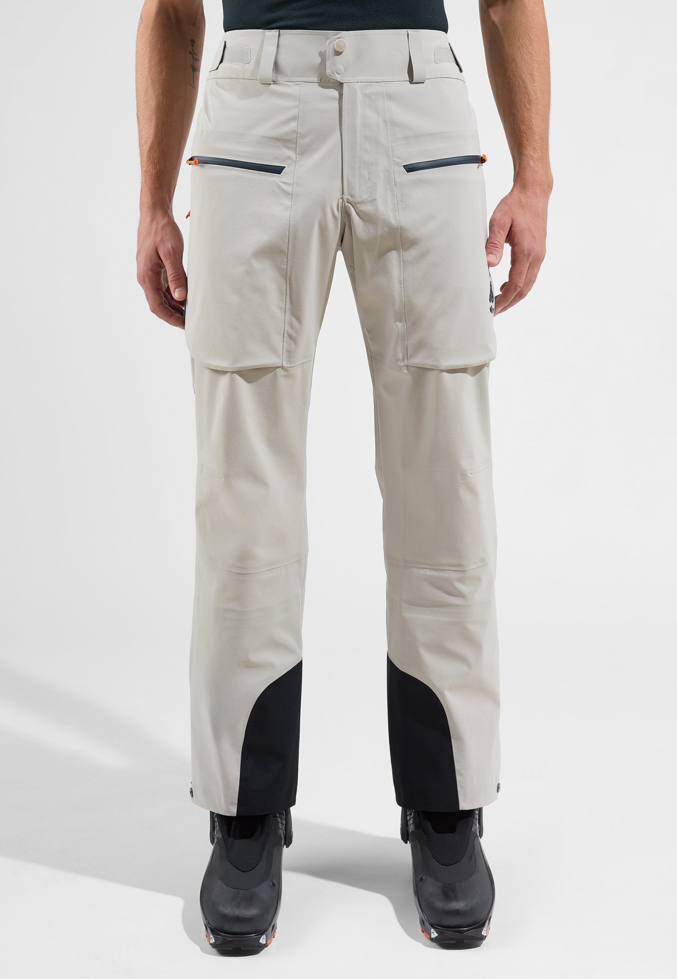 X-Alp 3L Hardshell-Skihose in silver cloud