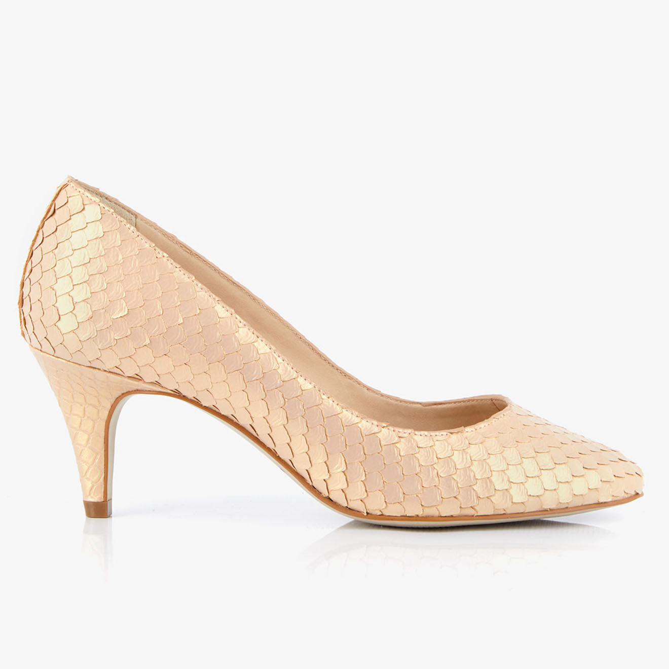 Mellow Yellow Escarpins en Cuir Hullya roses - Talon 7 cm