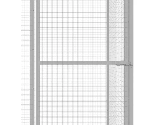 Cage pour chat 1,5x1,5x1,5 m Acier galvanisé