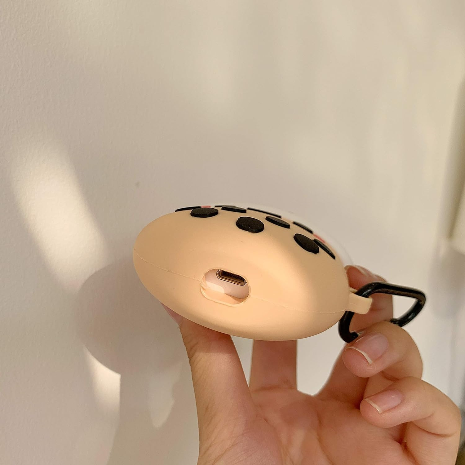 AirPods (3. Generation) Silikon Schutzhülle Abdeckung mit Karabinerhaken - Bubble Tea