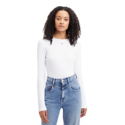 Tee-shirt à manches longues femme Tjw Bby Essential Rib TOMMY HILFIGER