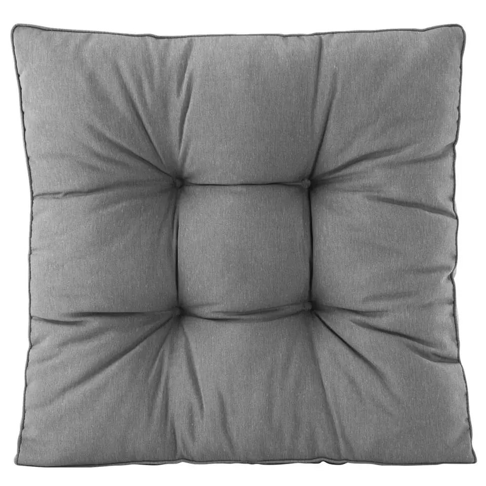 Loungekussen Florence zit - grijs - 73x73 cm
