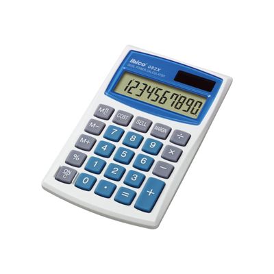 Calculatrice de poche Ibico 082X - 8 chiffres - alimentation batterie et solaire