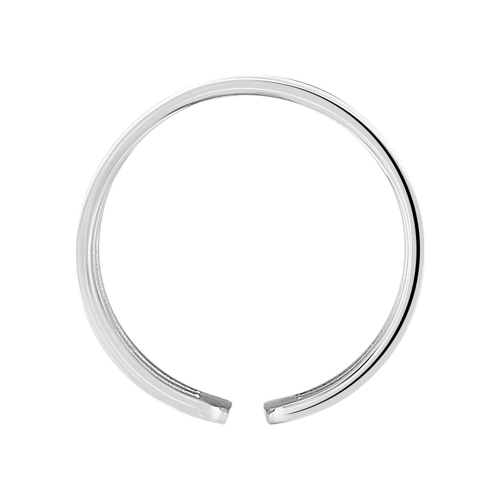 Bague Ajustable Adel Acier Blanc