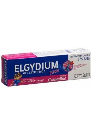 ELGYDIUM Kids rote Beeren 3-6 Jahre Zahnpasta<br>50 ml
