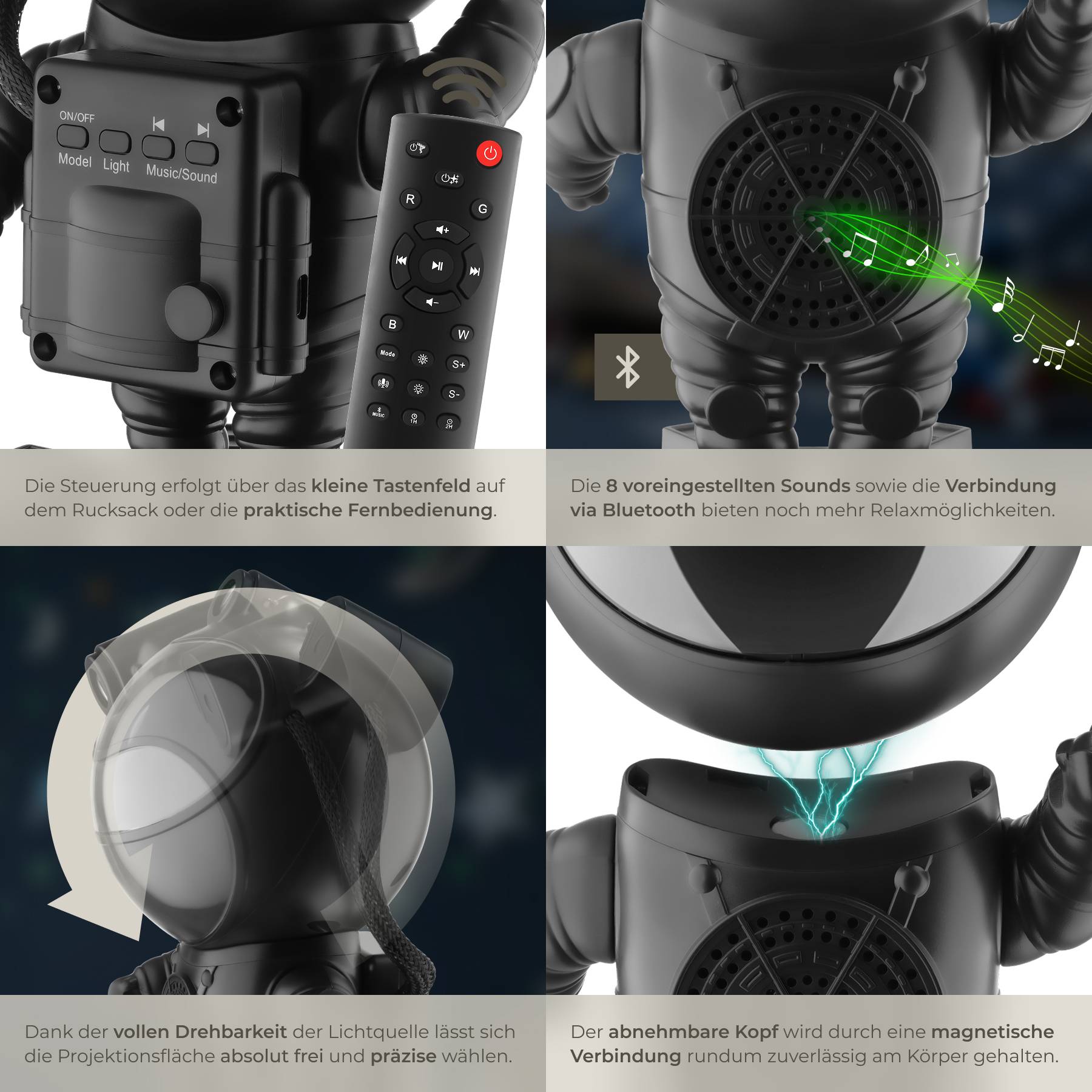 LED-Sternenhimmel-Projektor Astronaut
