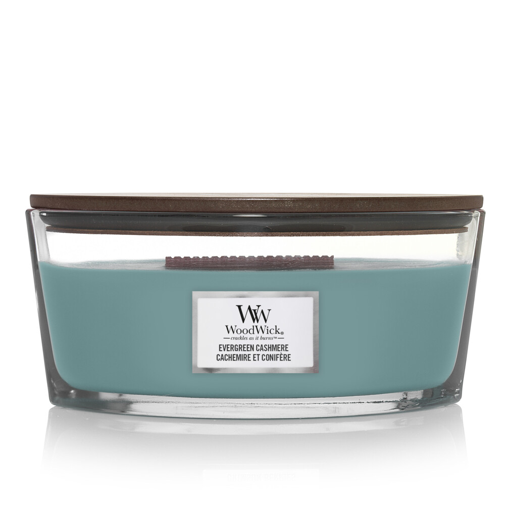 WoodWick Geurkaars Ellipse Evergreen Cashmere 454 gr