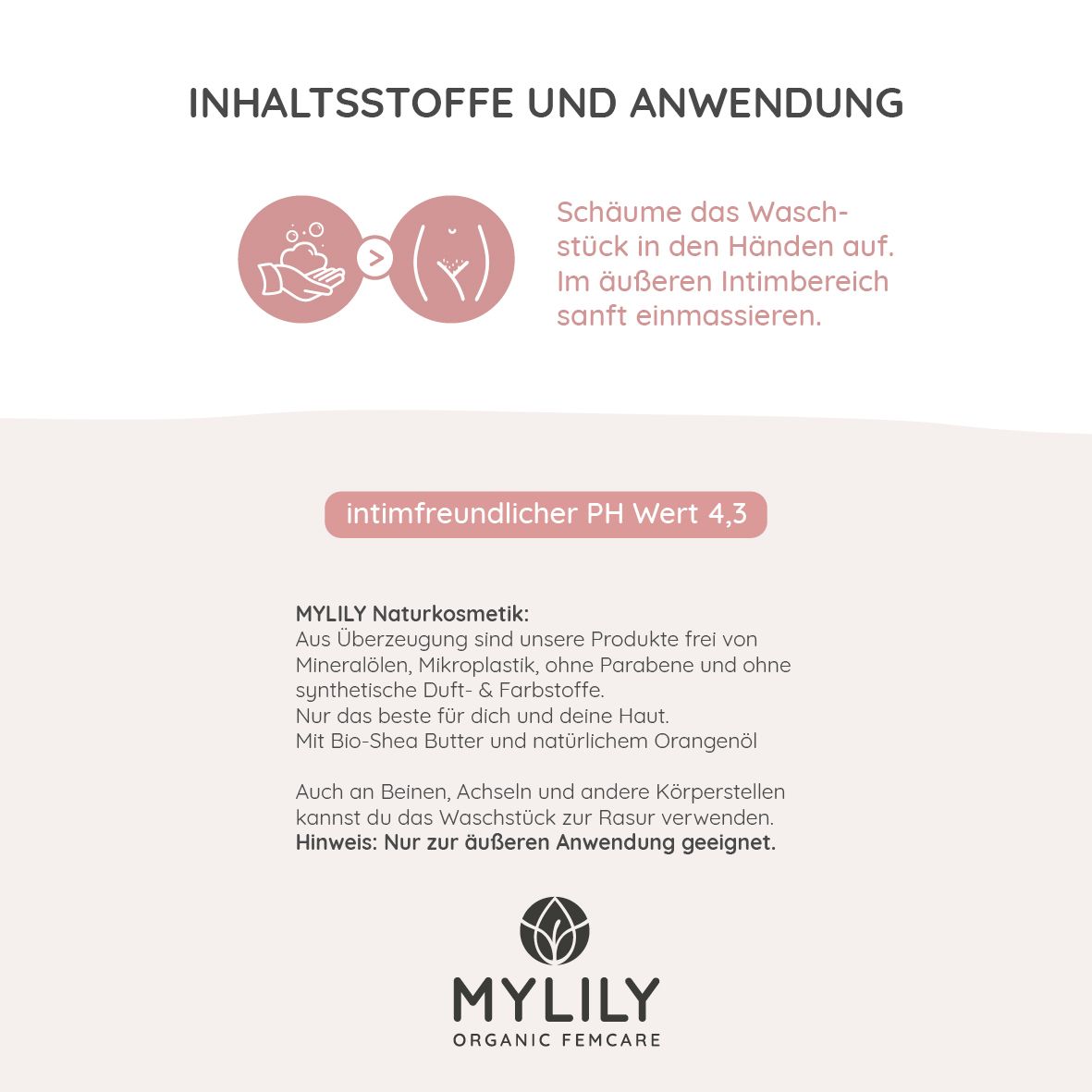 MYLILY 2in1 Intimpflege | Vula Waschstück