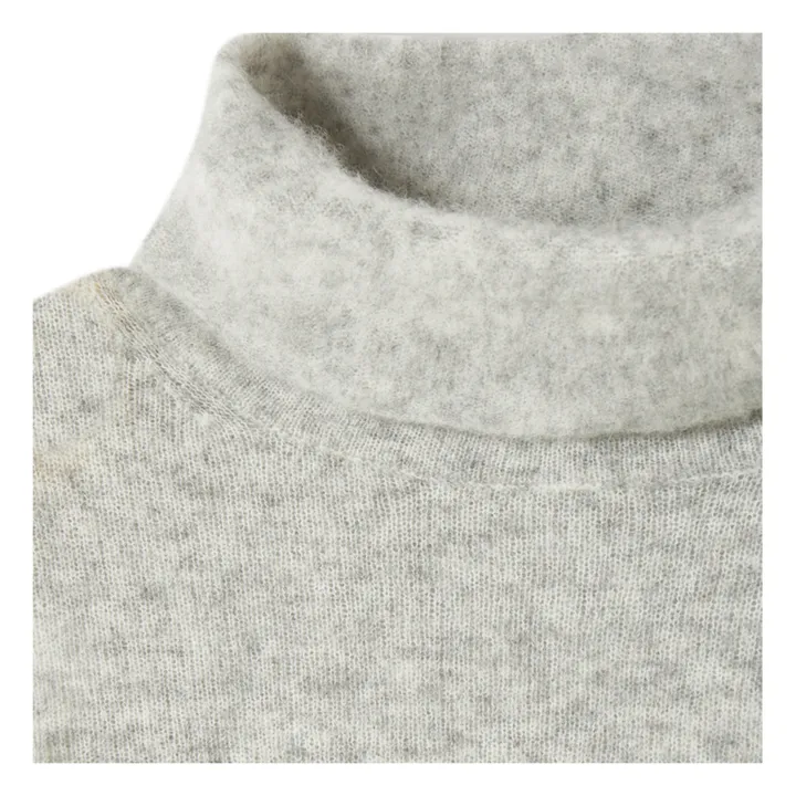 American Vintage Pull Col Roulé Razpark Laine | Gris clair