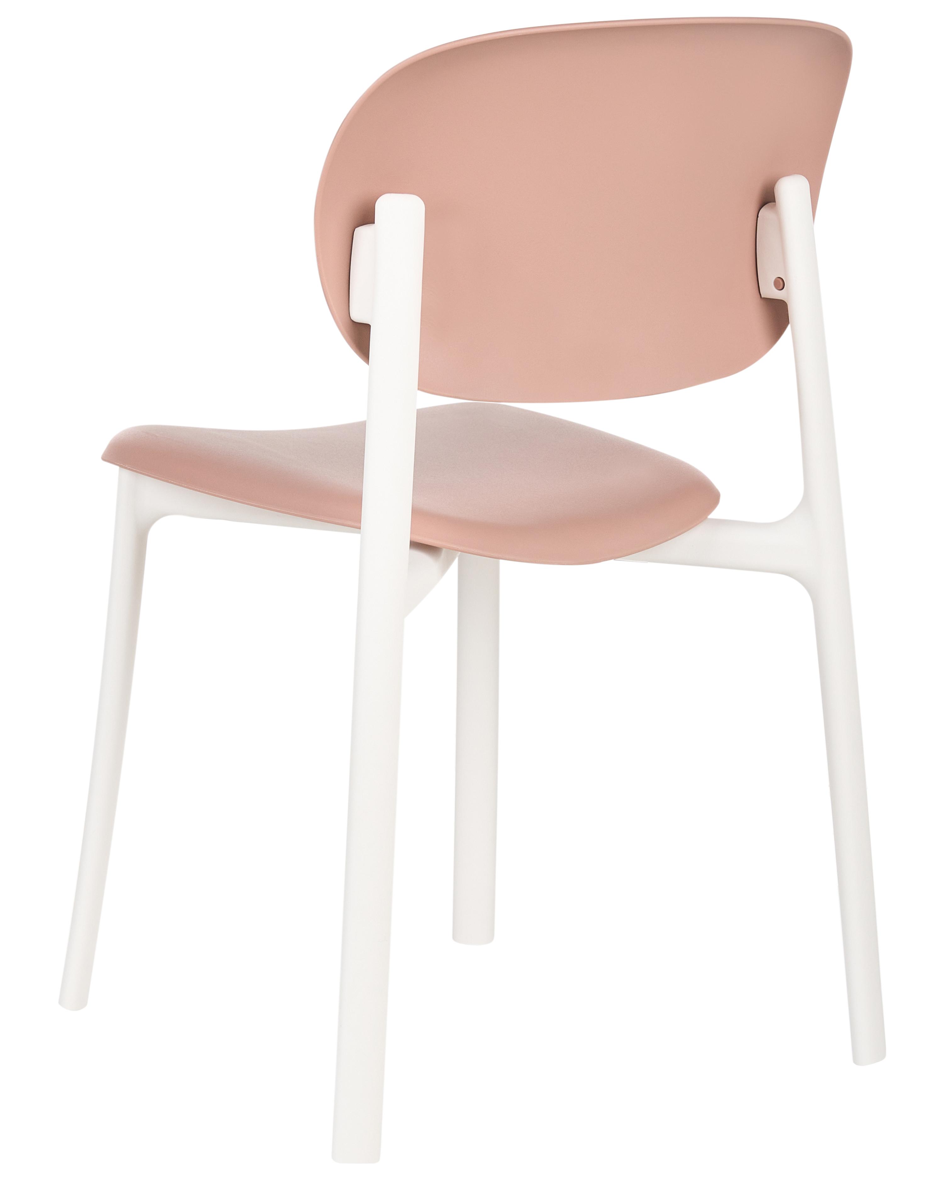 Set van 4 tuinstoelen MUSANO Pastelroze