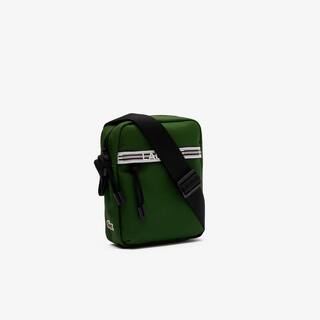 Sacoche verticale Lacoste Neocroc en fibres recyclées Sacoches & Pochettes - Vert - Lacoste - Unisex