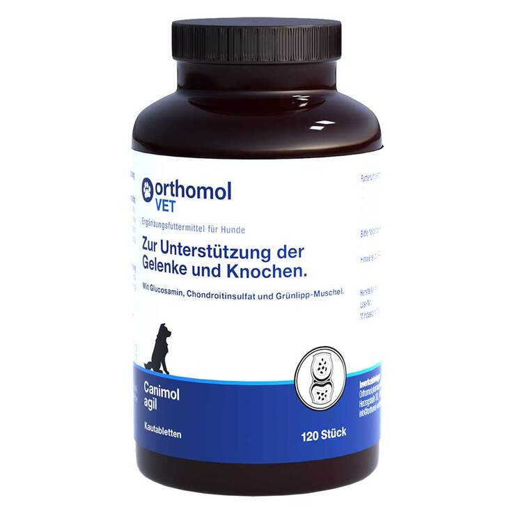 Orthomol Vet Canimol agil Kautabletten für Hunde, 120 St