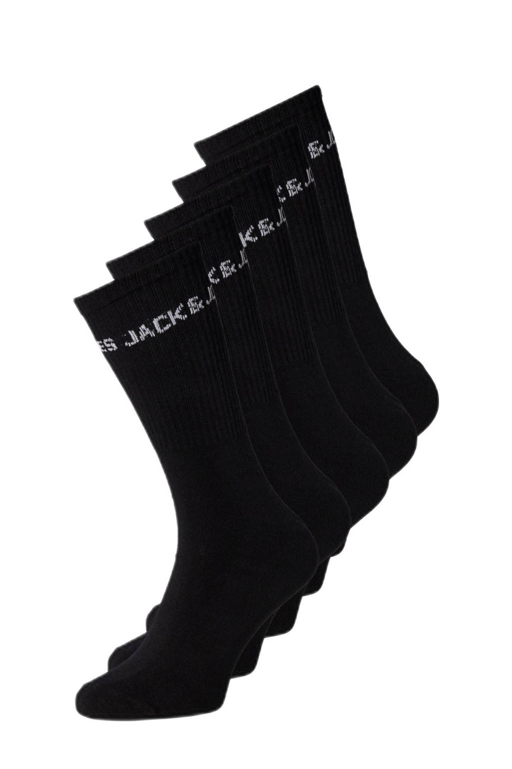 JACK & JONES sokken JACBASIC - set van 5 zwart