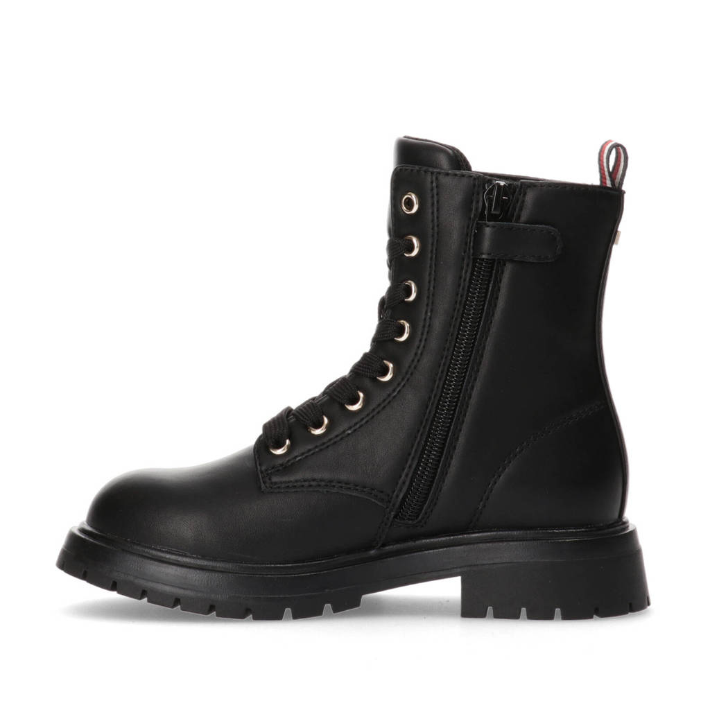 Tommy Hilfiger veterboots zwart