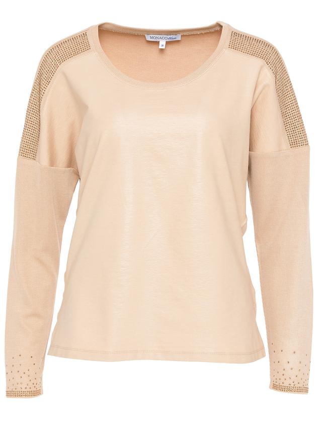 Pullover Diva im Materialmix