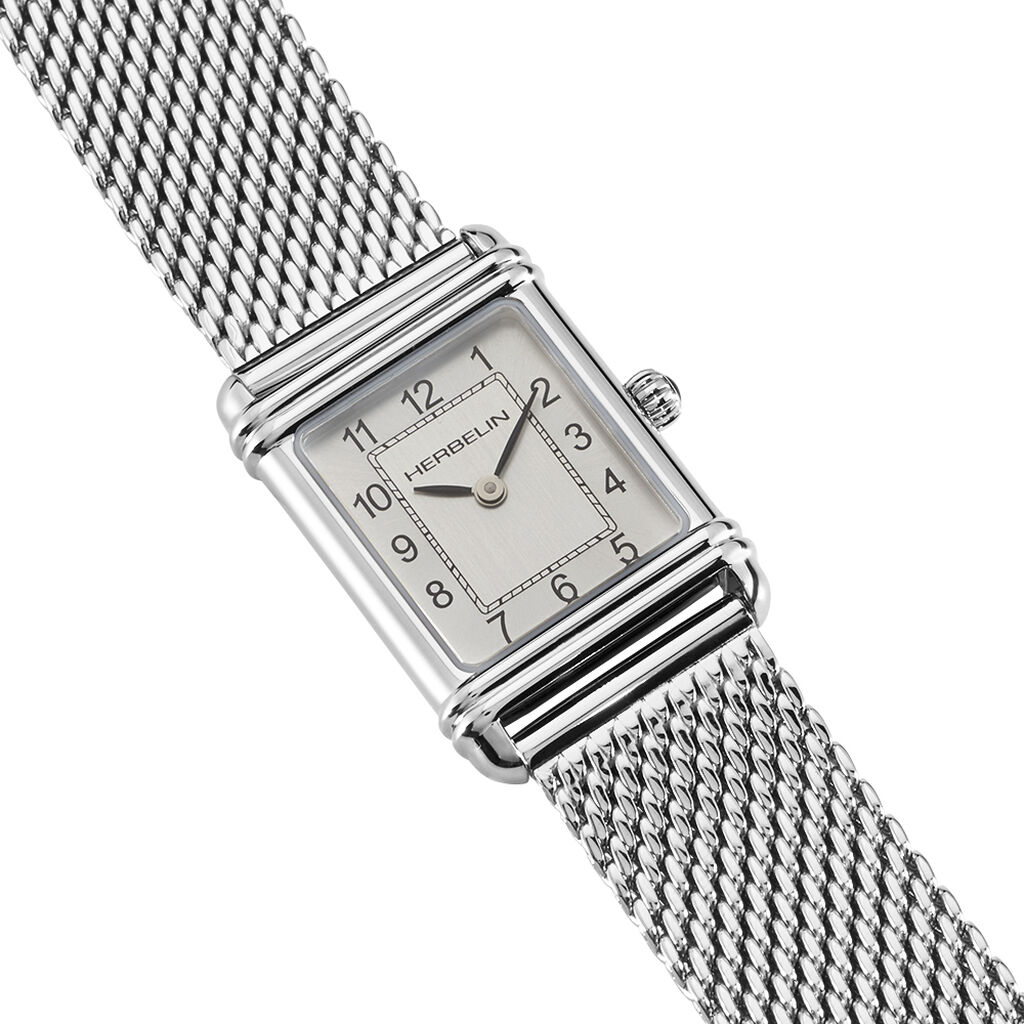 Montre Michel Herbelin Art Deco Argent