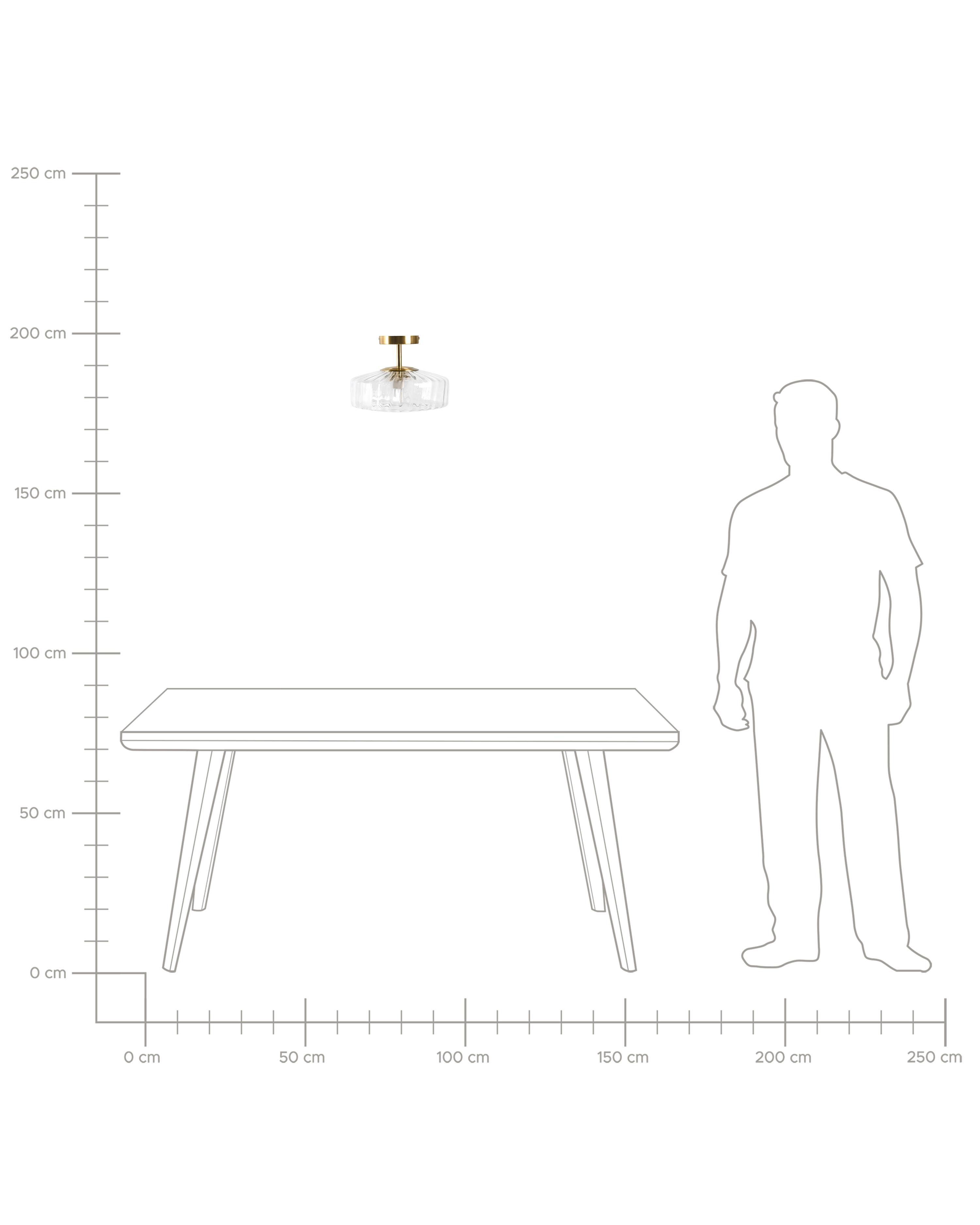 Plafondlamp SIEPRE Glas Transparant