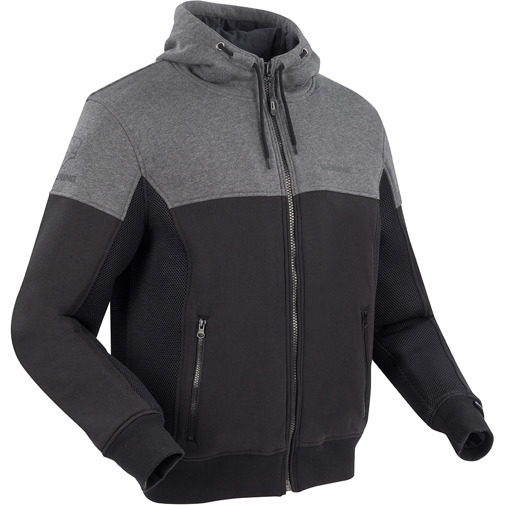 Bering - Sweat Zippé Hoodiz Vented Noir / Gris