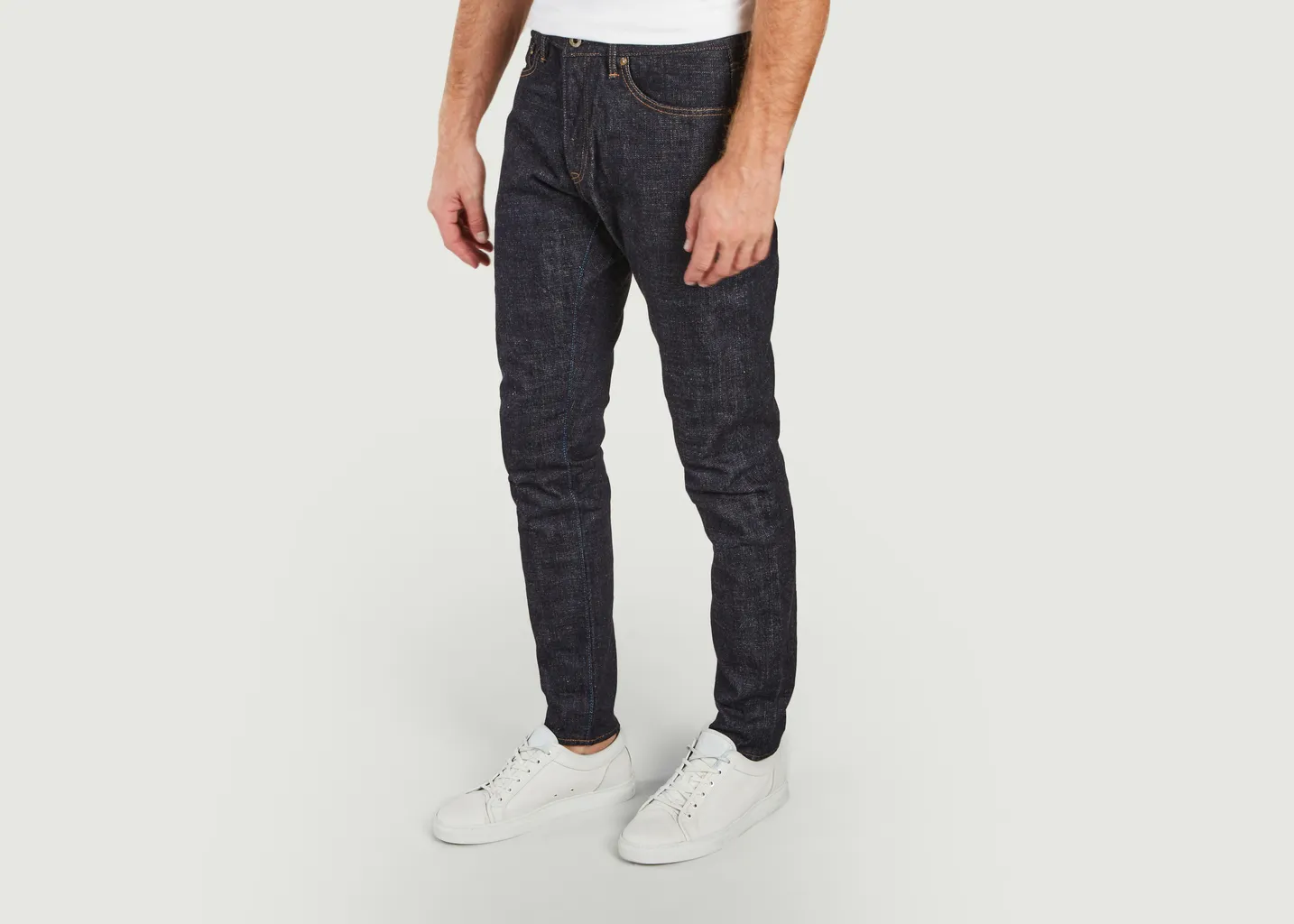 Jean selvedge tapered brut Circle Japan Blue Jeans