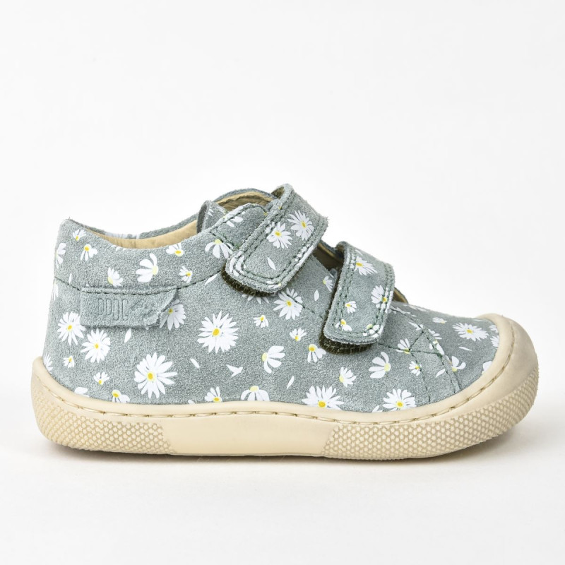 Naturino Naturino Barefoot Amur Velcros Print Marguerites Sauge