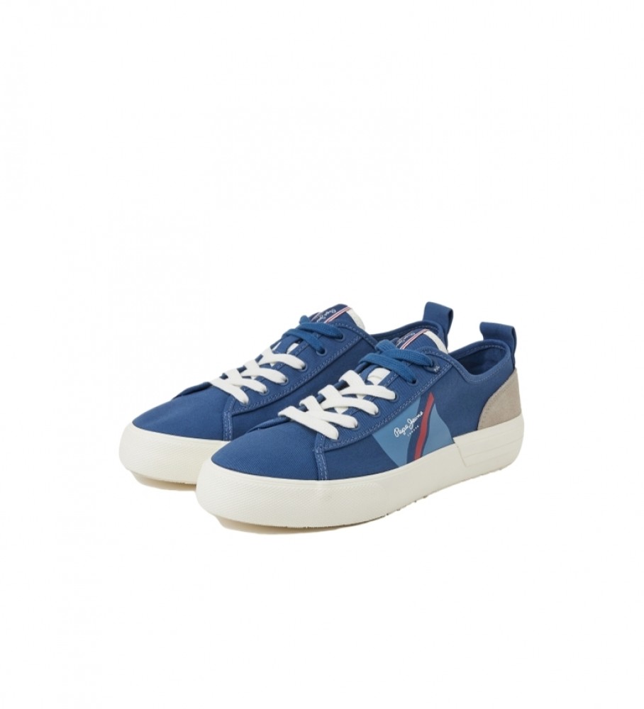 Tênis vulcanizado Pepe Jeans Allen Flag, azul