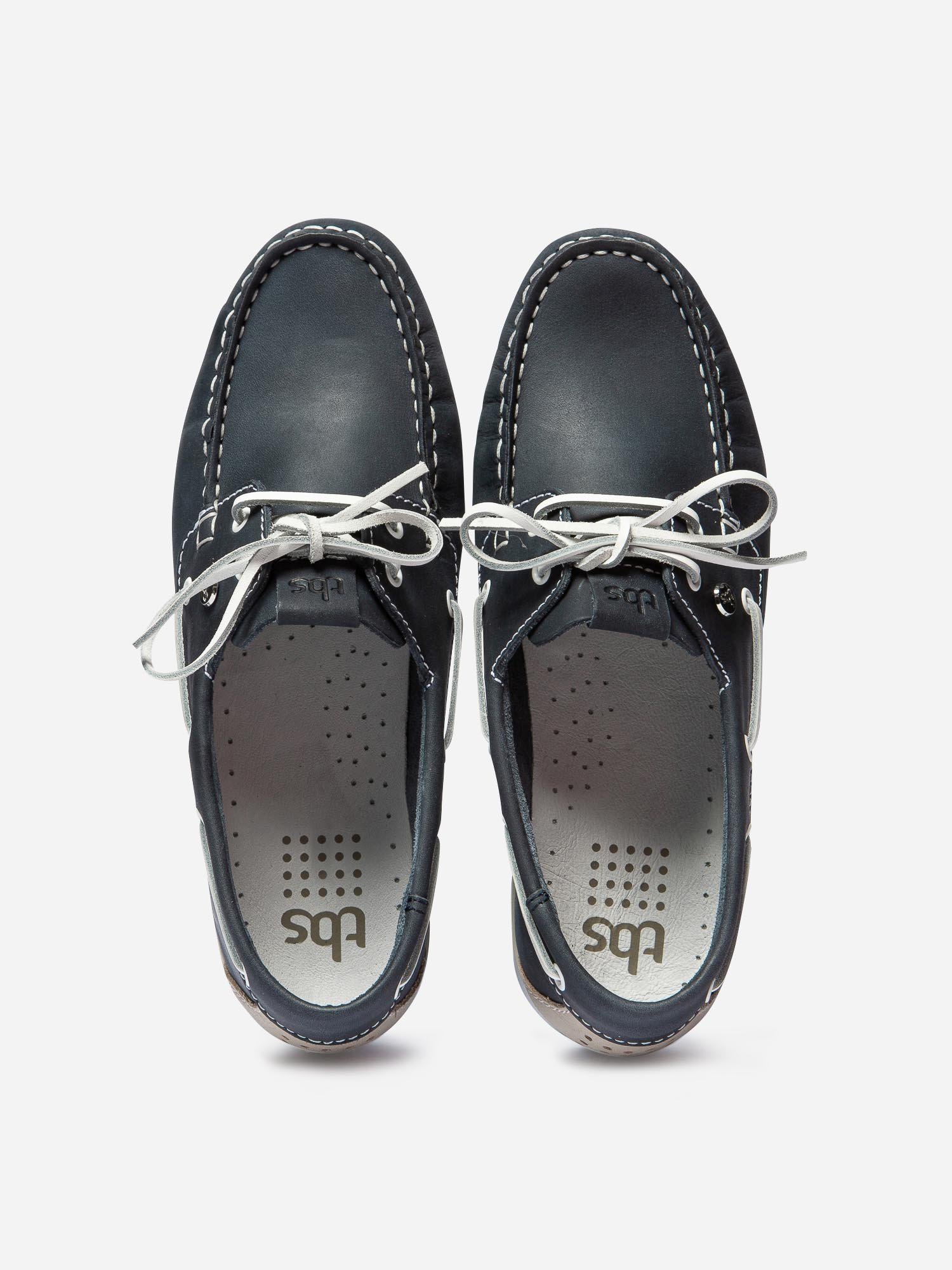 Chaussures Bateau Femme Cuir Marine