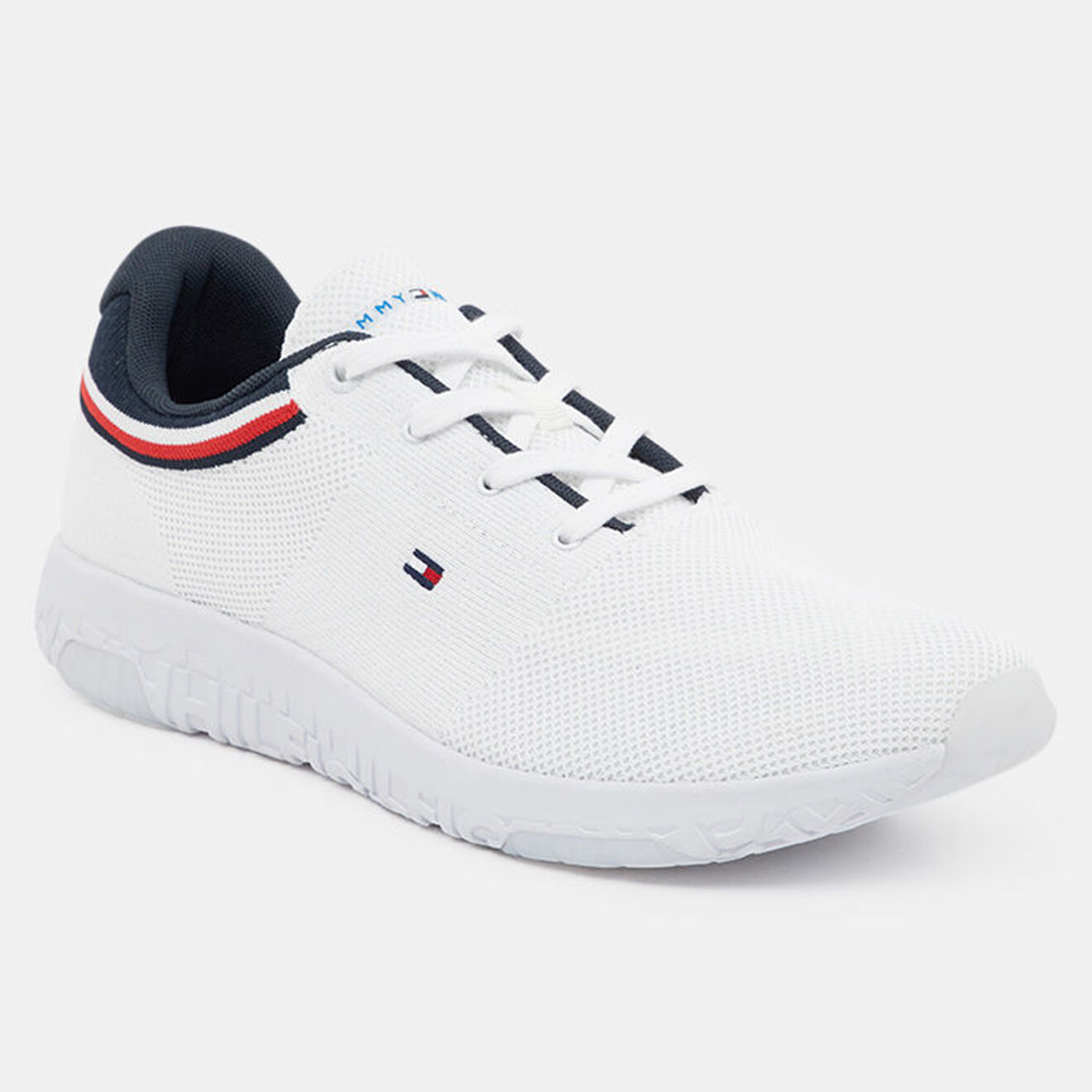 Tommy Hilfiger Baskets running Knit Bandeau blanches