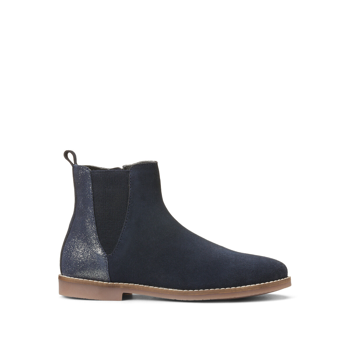 COLEÇÃO LA REDOUTE<br>Botas Chelsea de couro com zíper