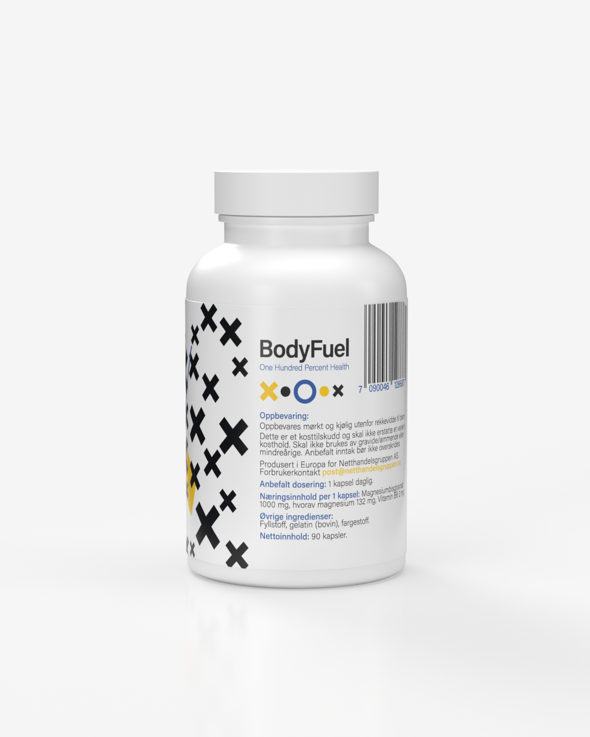 BodyFuel Chelated Magnesium 3x90x1000mg