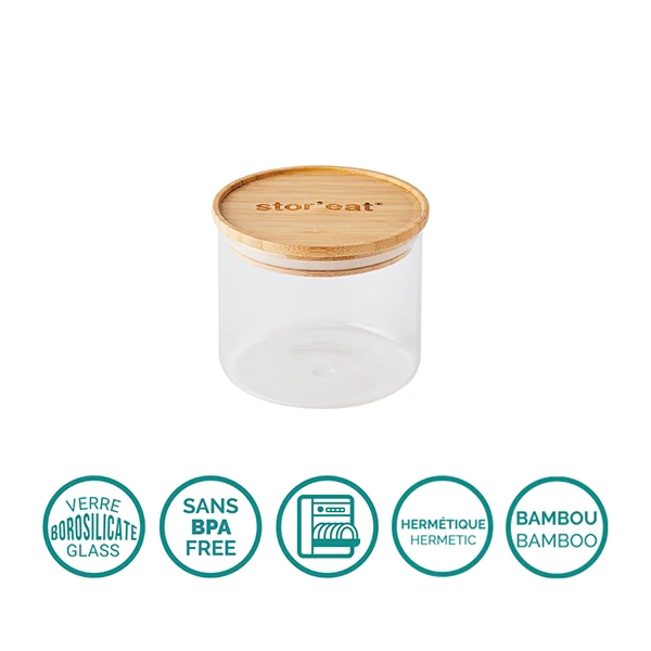 Bocal connecté en verre STOR'EAT 600 ml Mastrad