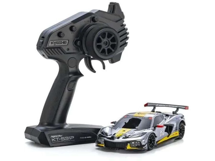 Kyosho MINI-Z MR-04 Corvette C8-R, Chrome ARTR, 1:27 On-Road RWD-Modell
