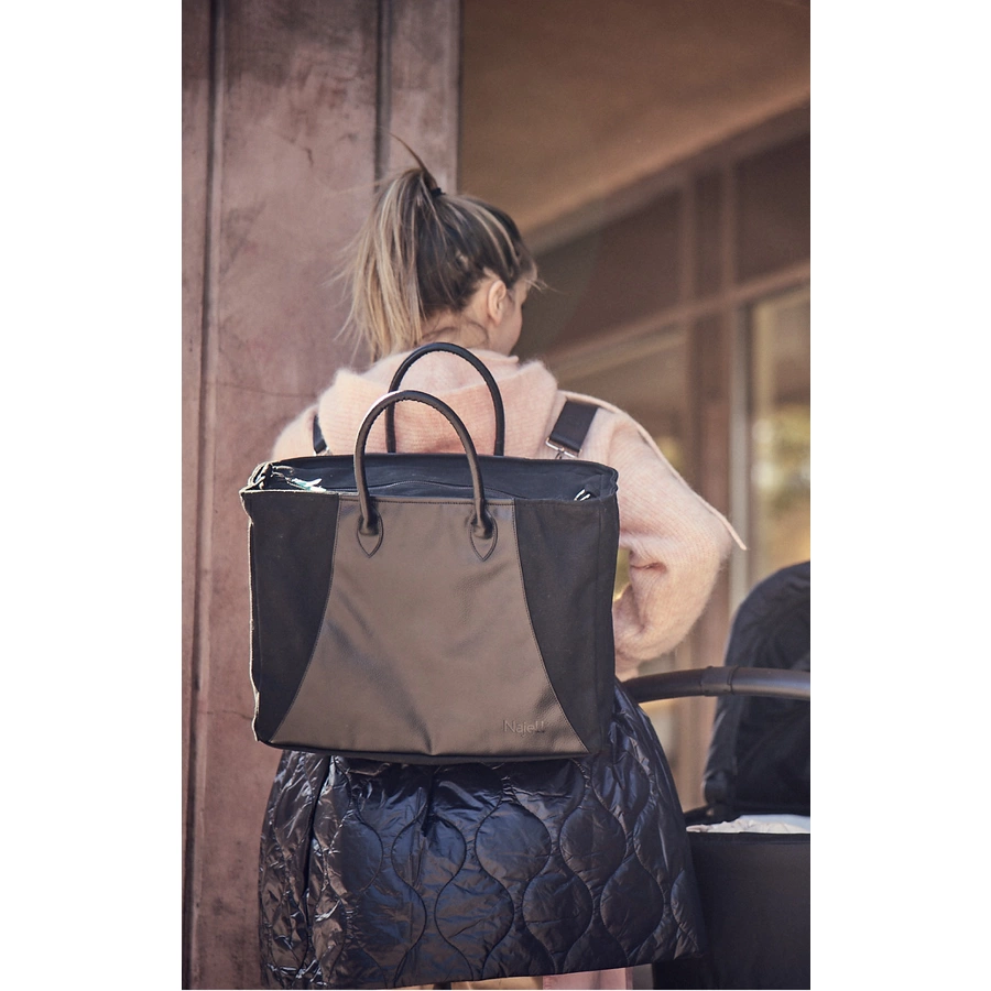 Najell Wickeltasche mit Einsatz Matte Black