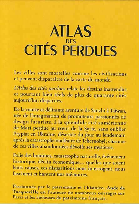 ARTHAUD - ATLAS DES CITES PERDUES