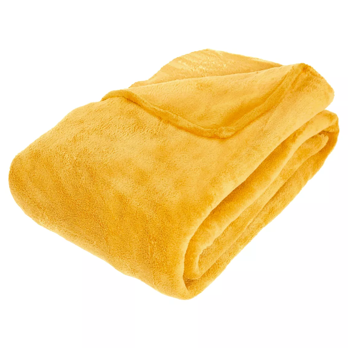 Plaid doux (230 cm) Tendresse Jaune ocre