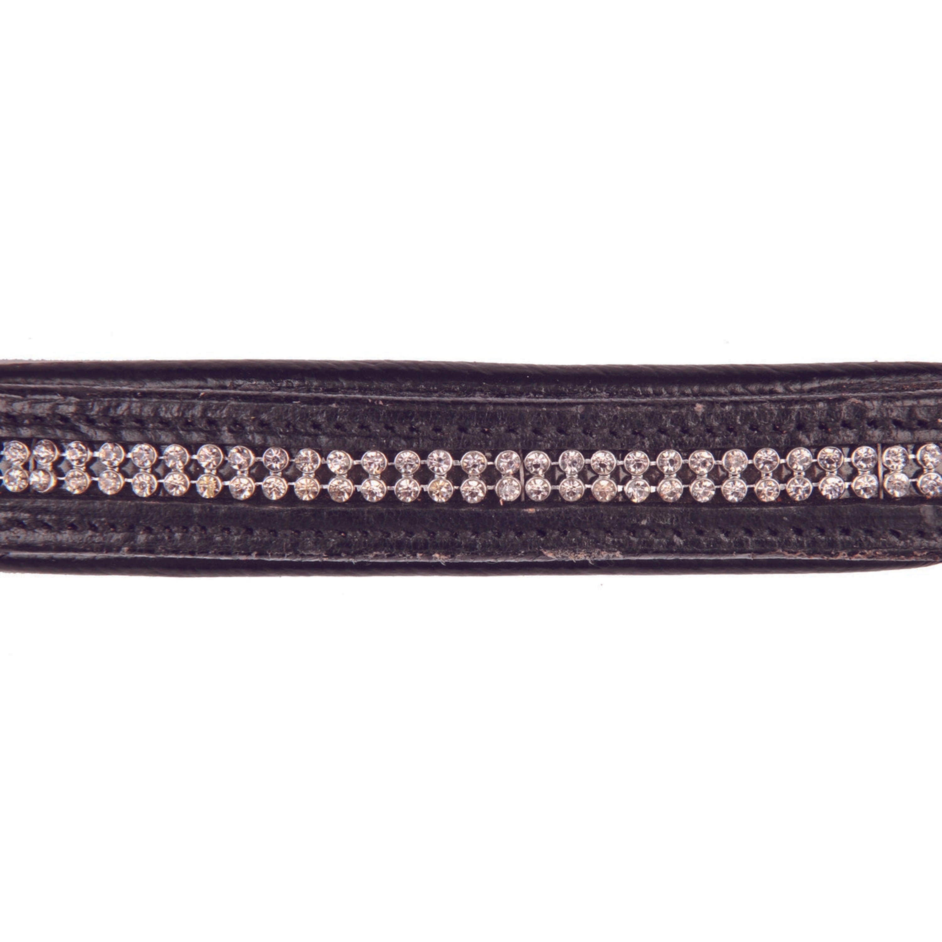 HKM Lederen Halster Diamond Zwart