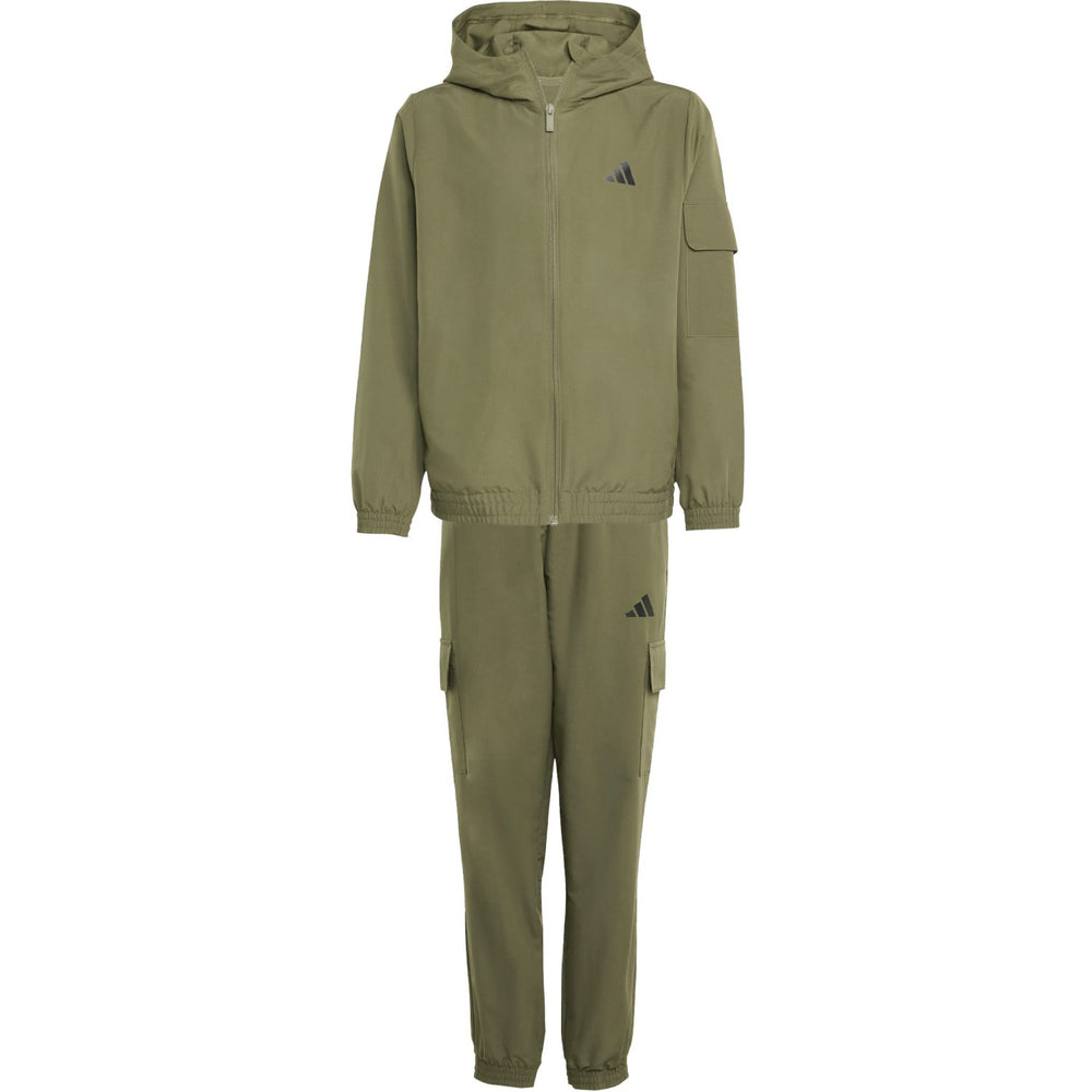 Køb adidas Originals Olive Strata/White J Wv Cargo Tracksuit