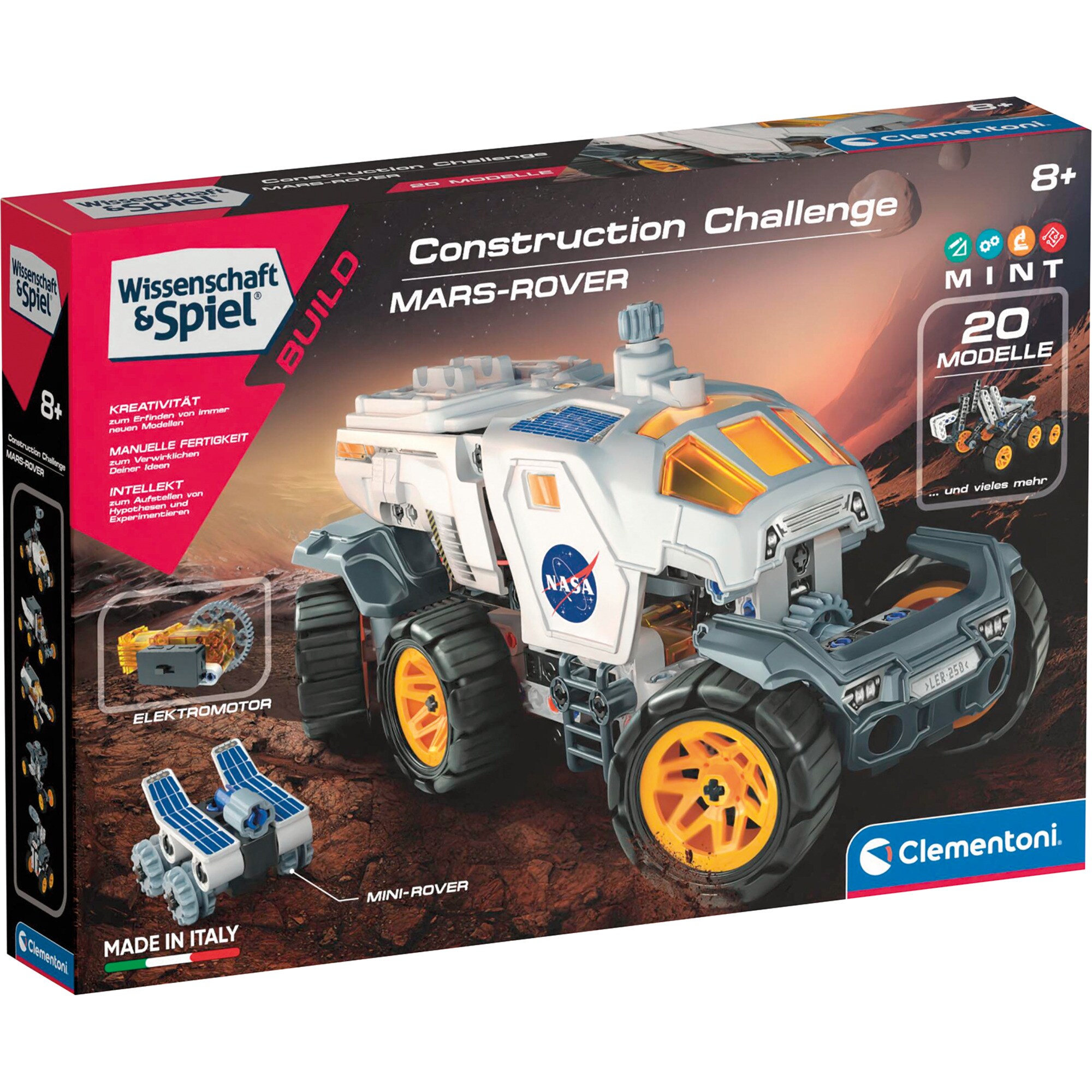 Clementoni Konstruktionsspielzeug Construction Challenge - Mars-Rover