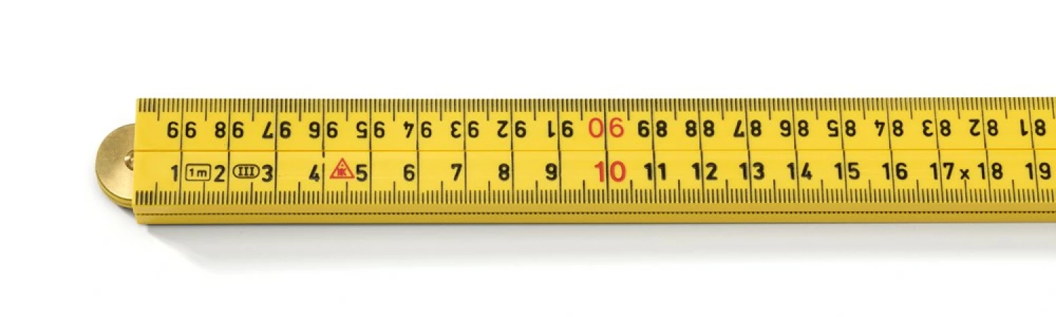 Hultafors G59-1-4-12 Timmermansduimstok - ABS - Geel - 1m