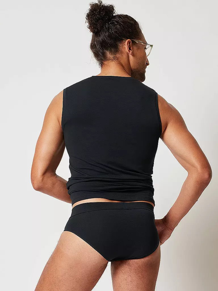SKINY Brasil Slip Organic Cotton Deluxe Anthra schwarz