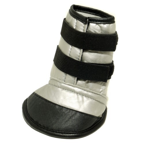 Botinhas para cachorro Mikki, preto/prata