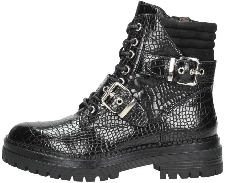 Sub55 Veterschoenen Hoog zwart